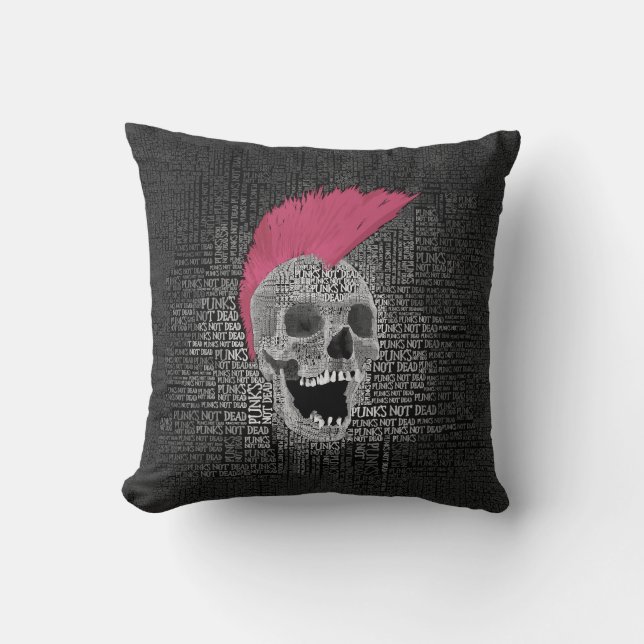 Coussin Punk n'est pas mort (Recto)