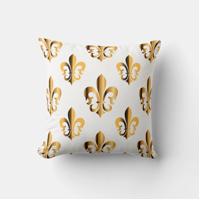 Coussin Pure or fleur de Lis (Recto)