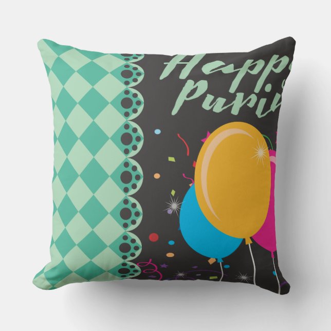 Coussin purin heureux (Recto)