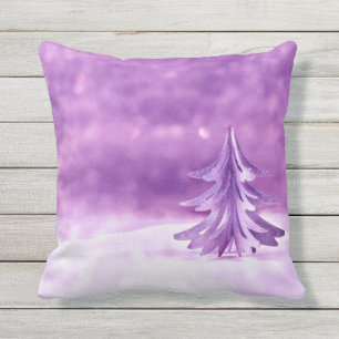 Coussin Purple Christmas Wonderland