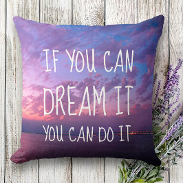 Coussin Purple Ocean Sunset Photo Dream It Do It Modern