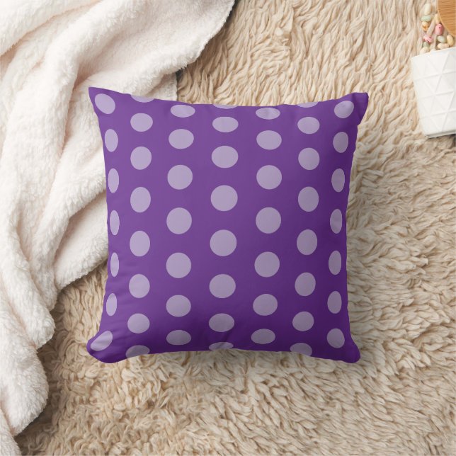 Coussin Purple Polka Dots (Couverture)