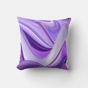 Coussin Purple Snow Dream, Imaginaire Abstrait Rainbow-Art