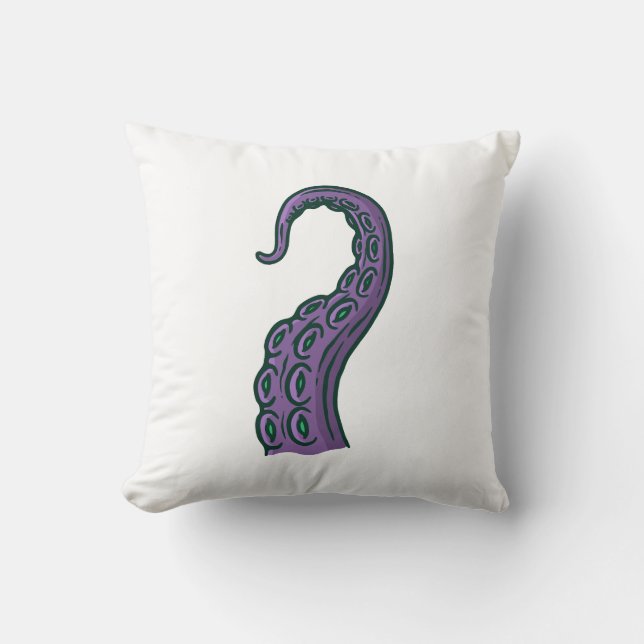 Coussin Purple Tentacle (Recto)