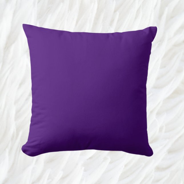 Coussin Purple uni minimaliste (Créateur téléchargé)