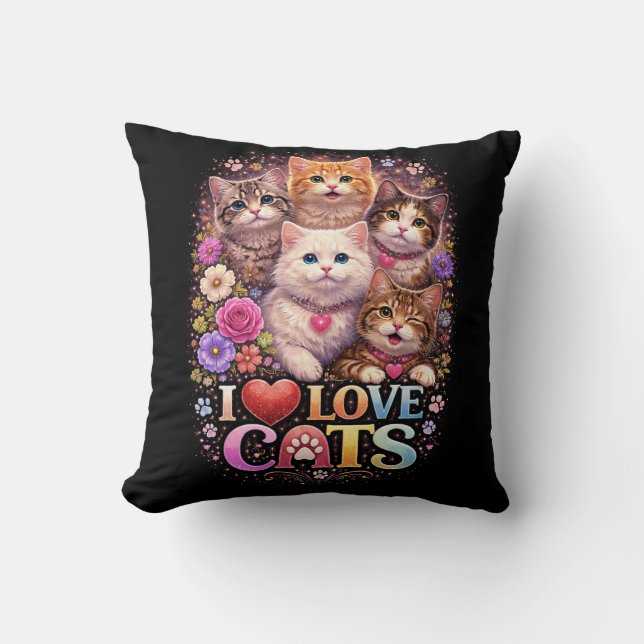 Coussin Purrfect Little Hearts (Recto)
