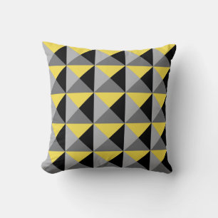 Coussin Pyramides géométriques (Couleur personnalisable)