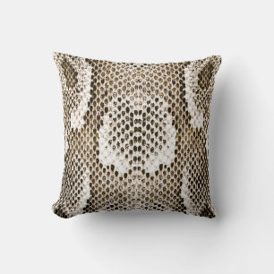 Coussin python skin, snake pattern, animal skin pattern de