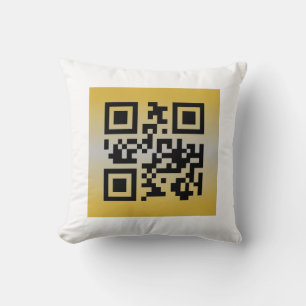 Coussin QR Code® dit : HEUREUX NOUVEL AN