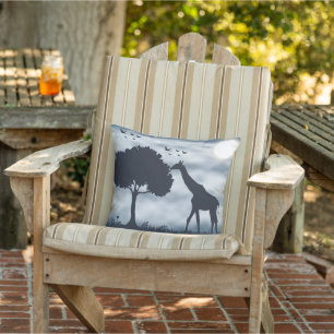 Coussin Quand la Lune murmure à la Giraffe
