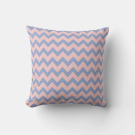Coussin Quartz rose et sérénité Chevron, zigzag