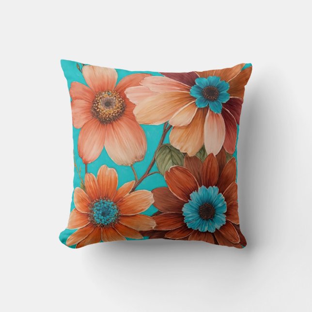 Coussin Quatre Fleurs (Recto)
