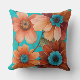 Coussin Quatre Fleurs