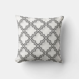 COUSSIN "QUATREFOIL BLANCS CONÇOIVENT LE CARREAU EN