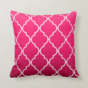 Coussin Quatrefol Ombre géométrique fuschia