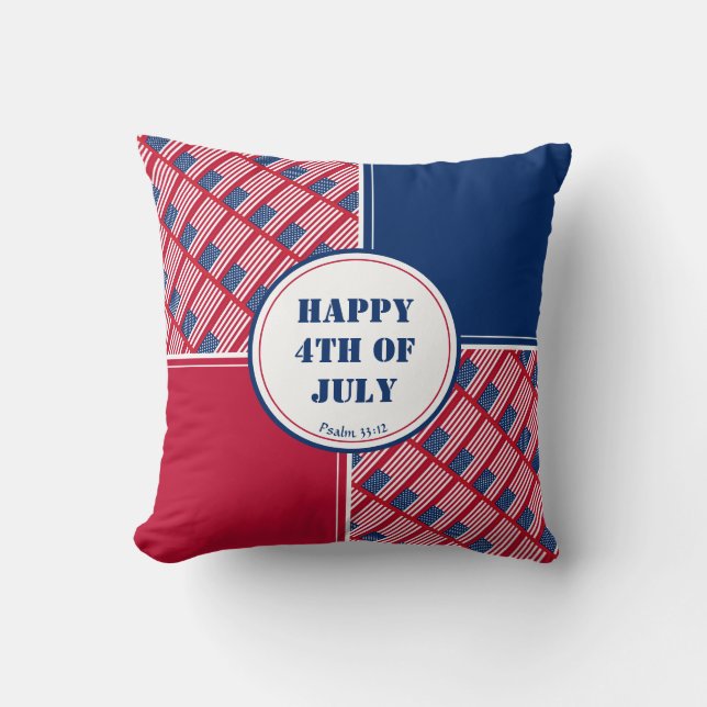 Coussin QUATRIÈME Patriotique DE JUILLET (Recto)