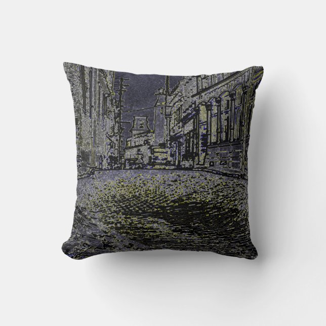 Coussin Québec Canada 1930's Art Photograph Street (Recto)
