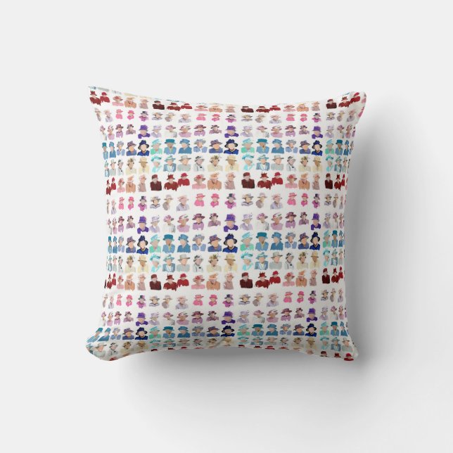 Coussin Queen of Hats Pillow  (Recto)