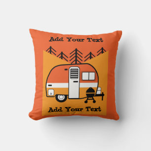 Coussin Queen of the Camper - Drôle Camping RV