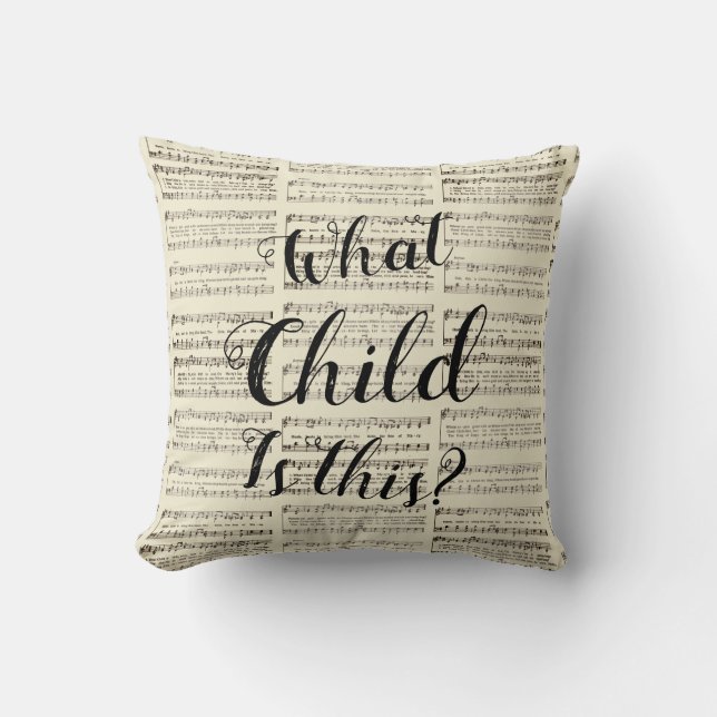 Coussin Quel enfant est-ce là (Recto)