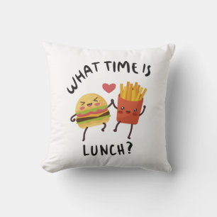 Coussin Quelle heure est le déjeuner