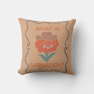 Coussin Quelle Œillet Drôle de Cow-boy Fleur