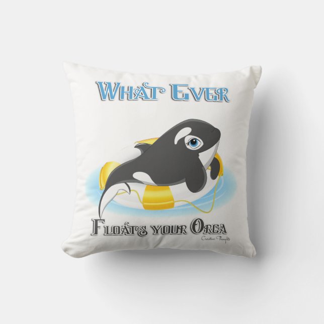 Coussin Quelle Que Soit La Flotte De Votre Orca Whale (Recto)
