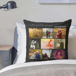 Coussin Quelqu'un pour se souvenir Citer 9 Photo Collage n