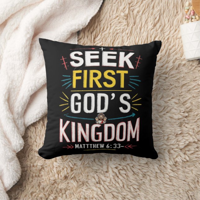 Coussin Quête Divine : Poursuivre le royaume des dieux (Couverture)