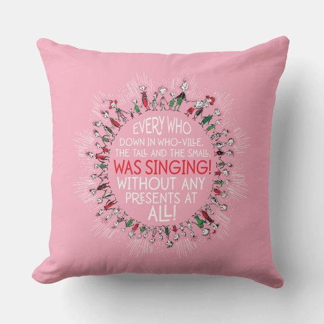 Coussin Qui descend à Who-Ville (Recto)