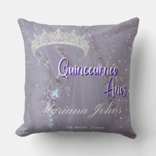Coussin Quinceañera Célébration Jeu d'oreiller
