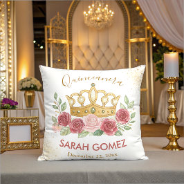 Coussin quinceanera or rose