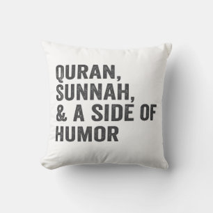 Coussin Quran Sunnah et un côté de l'Humour Drôle Ramadan