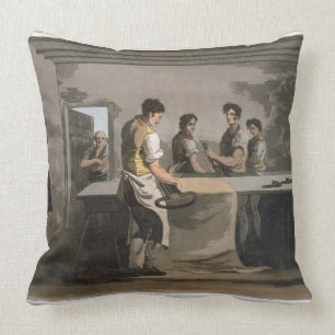 Coussin Raboteuses de tissu, "costume d'engrav de
