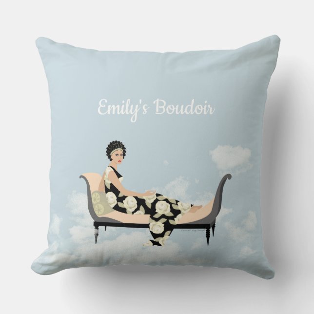 Coussin Racamier dans les nuages (Recto)