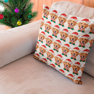 Coussin Race de chien Retriever doré Noël
