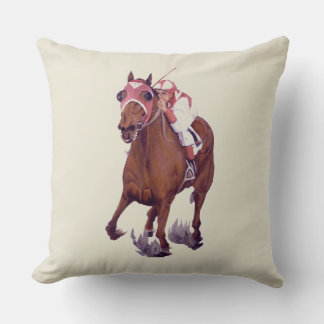 Coussin Race Horse est le Thoroughbred gagnant