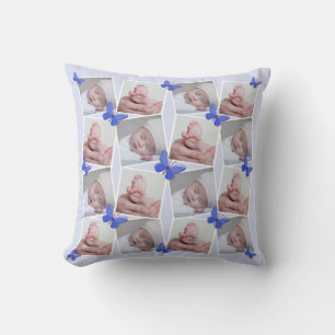 Coussin Racontez une histoire en 16 images Papillons Bleu