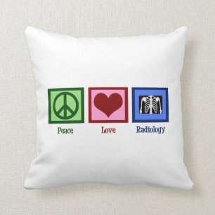 Coussin Radiologie d'amour de paix