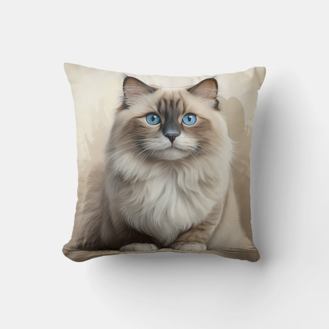 Coussin Ragdoll cat (Recto)