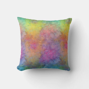 Coussin [Rainbow Frost] Tie-Dye multicolore