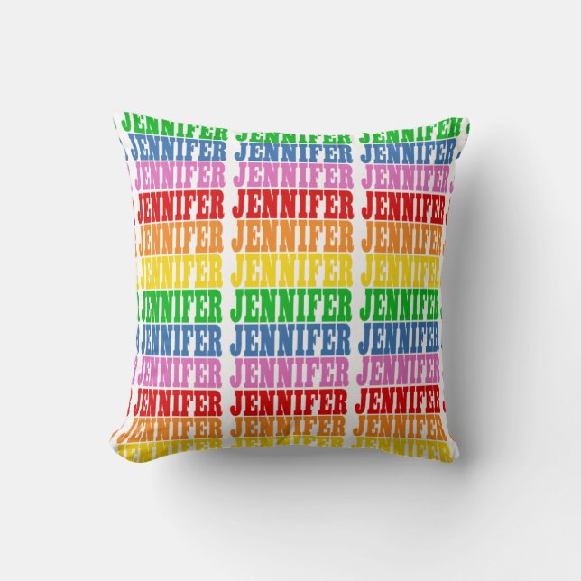 Coussin Rainbow Jennifer (Recto)