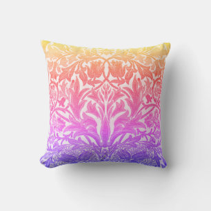 Coussin Rainbow William Morris Style Vintage Floral