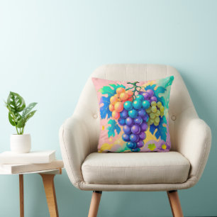 Coussin Raisins colorés