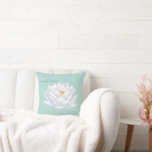Coussin Ralentissez, Ain’t Times Carré - Le Lotus Blanc (Canapé)