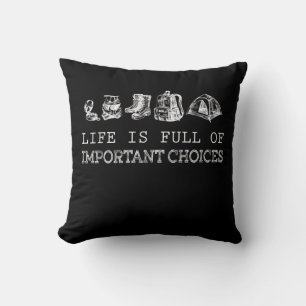 Coussin Randonnée Lover   La Vie Est Pleine De Choix Impor