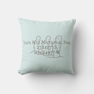 Coussin Rapa Nui Latitude & Longue Longue Lance Pillow