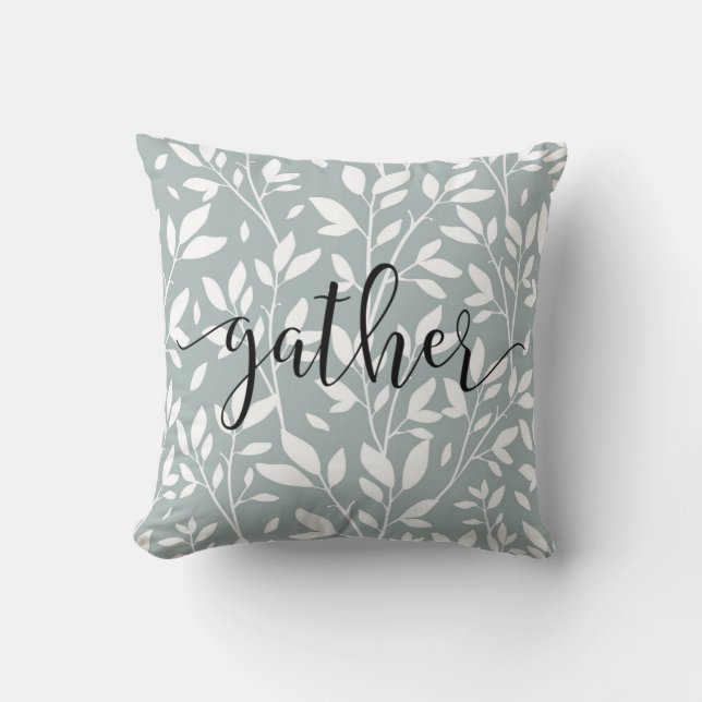 Coussin Rassembler | Script Floral Pays Rustique (Recto)