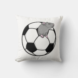 Coussin Rat avec balle de football