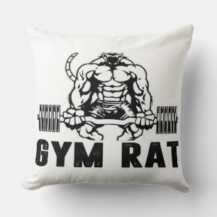 Coussin Rat de salle de sport